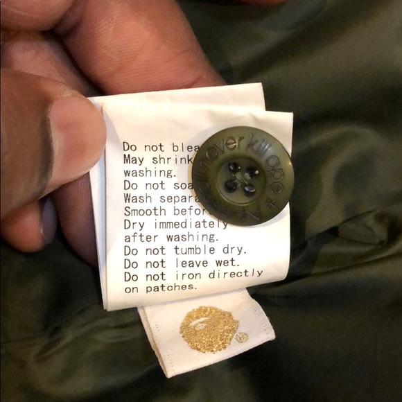 A Bathing Ape Felix The Cat Olive Army Jacket - Picture 6 of 8